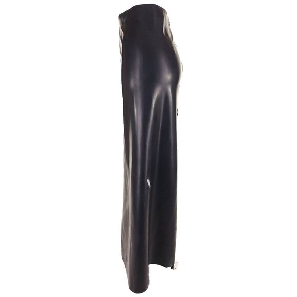 Kwaidan Editions Slit Maxi Skirt Size FR 36 US 4 S Black Rubber $1500 - Picture 6 of 16